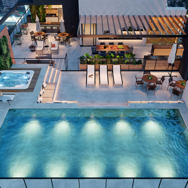 PISCINA COM VISTA PANORÂMICA