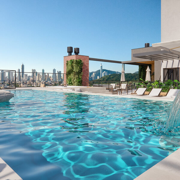 PISCINA COM VISTA PANORÂMICA